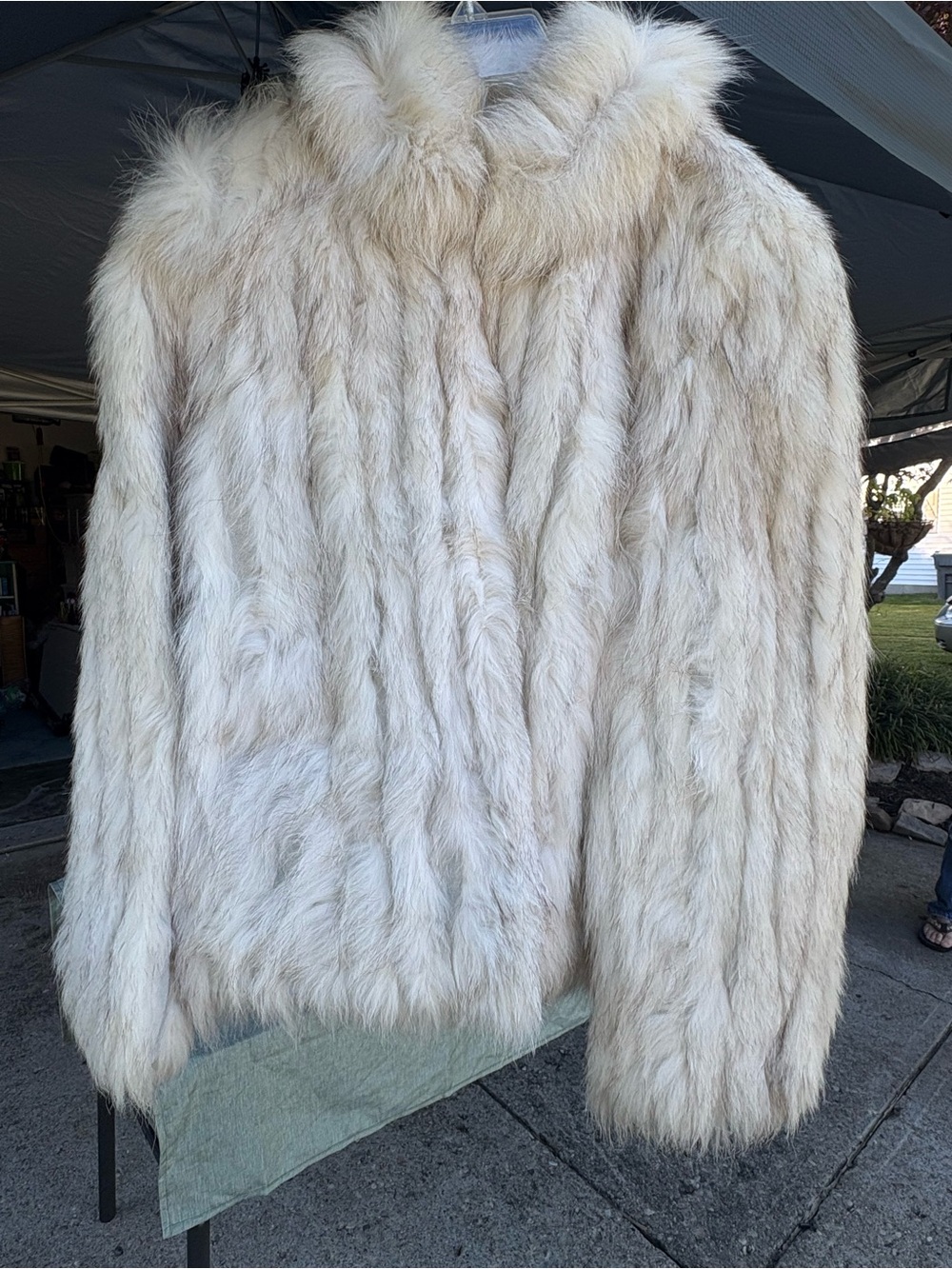 Saga Fox - Luxurious Winter Coat- Genuine Murano Blue Fox Fur